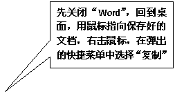 ���α�ע: �ȹرա�Word�����ص����棬�����ָ�򱣴�õ��ĵ����һ���꣬�ڵ����Ŀ�ݲ˵���ѡ�񡰸��ơ�